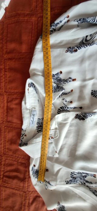 Blusa Camisa Estampado Cebra
