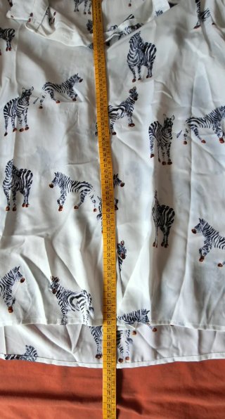 Blusa Camisa Estampado Cebra