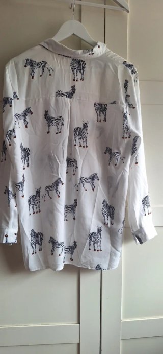 Blusa Camisa Estampado Cebra