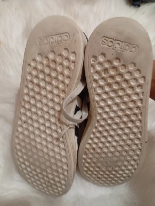 Zapatos Adidas Blancos y Negros
