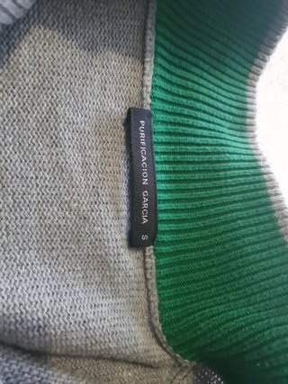 Chaqueta Purificación García Talla S Gris/Verde