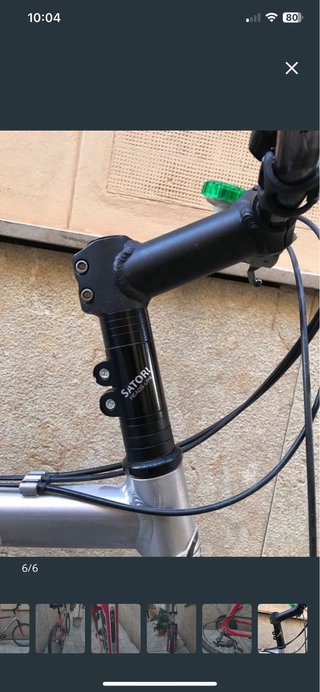 Bicicleta BH 480 Roja y plateada