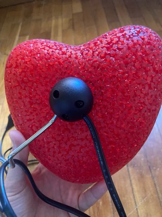 Lámpara Corazón Roja
