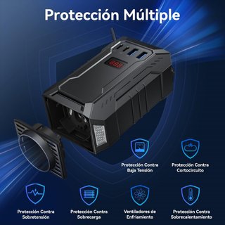 Inversor de Corriente BESTEK 400W – Onda Sinusoid