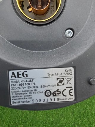 Hervidor AEG K3-1-3ST Acero Inox 2200W