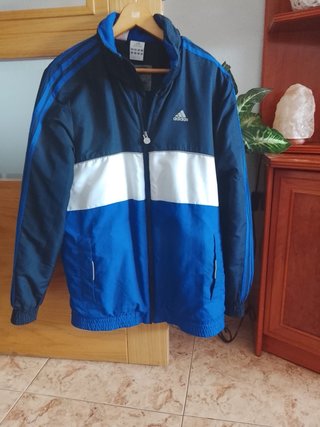 Chaqueta Adidas Azul y Blanca