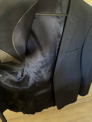 Americana Burberry Azul Marino Hombre