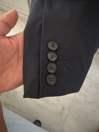 Americana Burberry Azul Marino Hombre