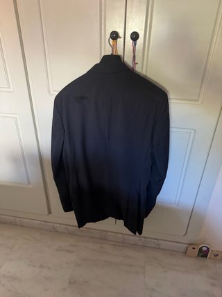 Americana Burberry Azul Marino Hombre