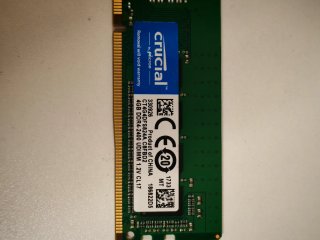4x4GB Crucial DDR4 2400MHz RAM