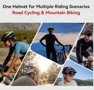 Casco Bicicleta Con Luce LED e Visiera Senza Aprirlo