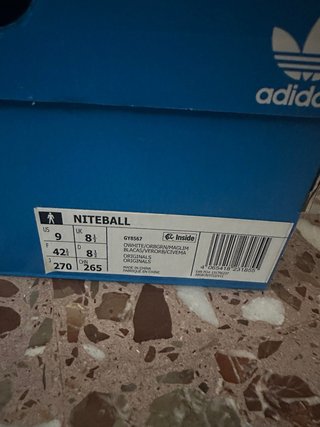 Zapatillas Adidas Niteball Talla 42 2/3