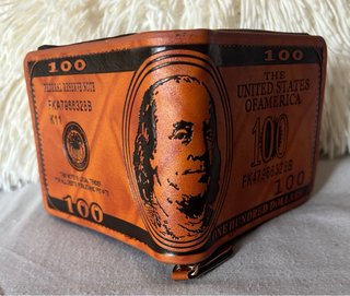 Cartera estilo billete de 100 USD