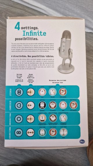 Micrófono Blue Yeti Plata