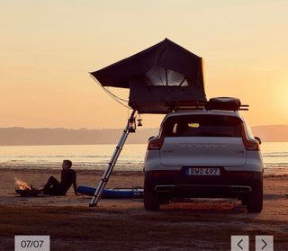 Tienda de techo coche 2 personas Thule Foothill