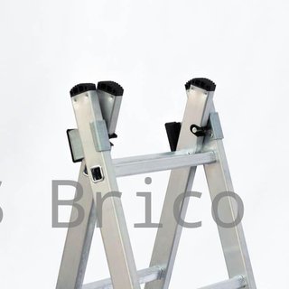 Escalera Aluminio 2X7 - 2+2 M - 52x25mm