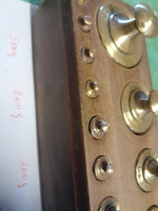 Pesi in ottone per bilance antiche
