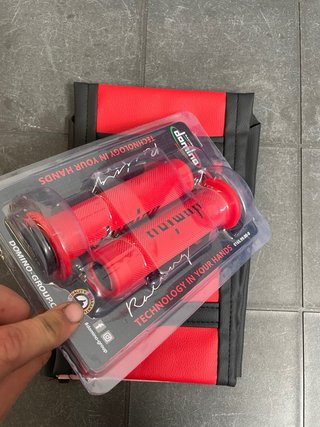 Puños Domino Funda asiento Roja