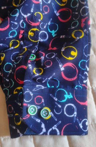 Camisa Yves Enzo Estampada Talla L