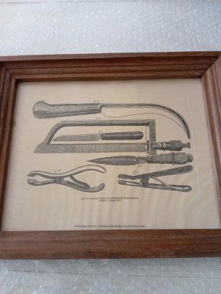 Cuadro Antiguo Medicina Cirugía Lámina Heister