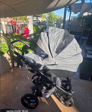Passeggino 2 pezzi grigio