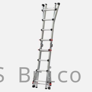 Escalera Telescópica Aluminio 4+4 Peldaños Teleflex