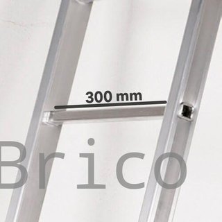 Escalera Telescópica Aluminio 4+4 Peldaños Teleflex