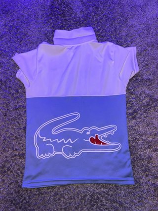 Polo Lacoste Blanco Talla S