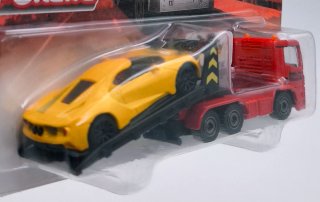 MAN TGS CAMIÓN GRÚA CON FORD GT MAJORETTE TRAILER