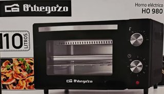 Mini horno Orbegozo negro Tostador
