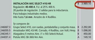 Maquina soldar hilo PRAXAIR Select 410 4R 🇪🇸