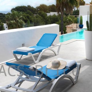 Tumbona Mykonos Azul Claro
