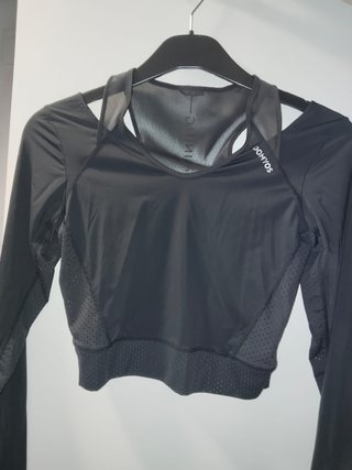 Camiseta running Domyos Lycra Negra