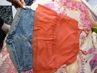 Conjunto Verano: Top Naranja y Shorts