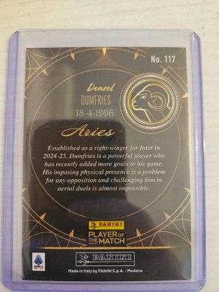 Denzel Dumfries 23/30 Real Madrid Zodiac Panini