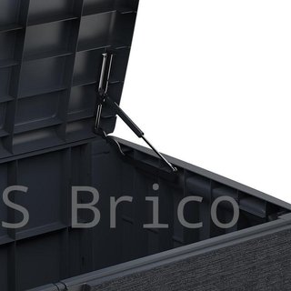 Baúl Arcón PVC 416 L Gris Oscuro - 70x129x62 cm - Duramax