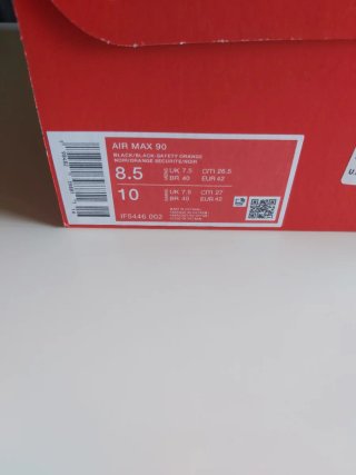 Zapatillas Nike air max 90 Black Orange 42