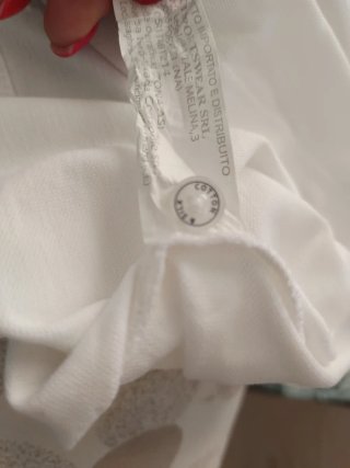 Polo uomo bianco con fantasia