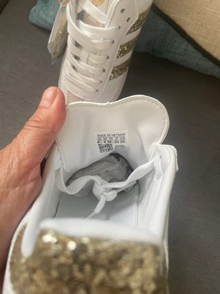 Zapatillas Adidas OG Glitter Gold talla 39 1/3