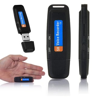 Grabadora Sonido Oculta Espia USB 320 Horas 32GB