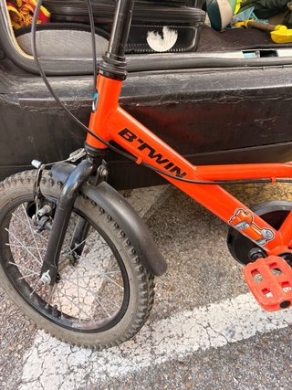 Bicicleta infantil Btwin naranja