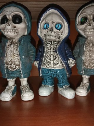 Lote 6 statue teschi cool mec e flacone per bevande