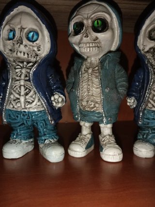 Lote 6 statue teschi cool mec e flacone per bevande