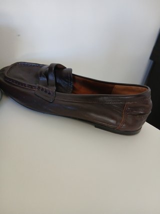 Mocasines Zara Piel Mujer Marrones