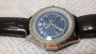 Reloj Breitling Alta Gama Negro/Plata
