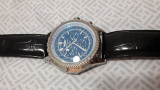 Reloj Breitling Alta Gama Negro/Plata