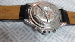 Reloj Breitling Alta Gama Negro/Plata