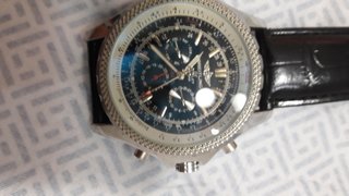Reloj Breitling Alta Gama Negro/Plata