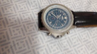 Reloj Breitling Alta Gama Negro/Plata
