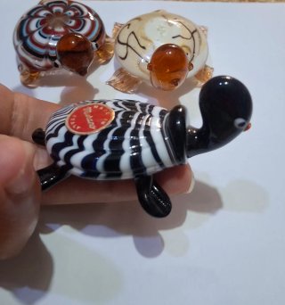 Set 3 Tartarughe Vetro Murano